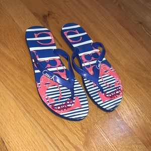 Coach flip flops